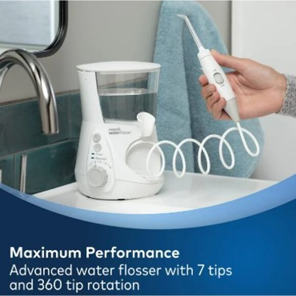 Open box Waterpik Aquarius water flosser gray - Picture 3 of 8